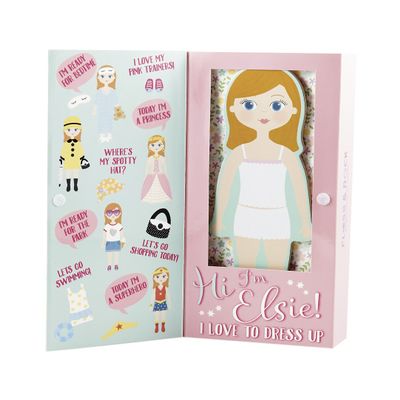 Wooden Magnetic Dress Up Doll - Elsie