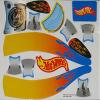 Set Of HOT WHEELS Decals for The Original Big Wheel Spin-Out Racer/Mighty Wheels, Original Replacement Part view 1