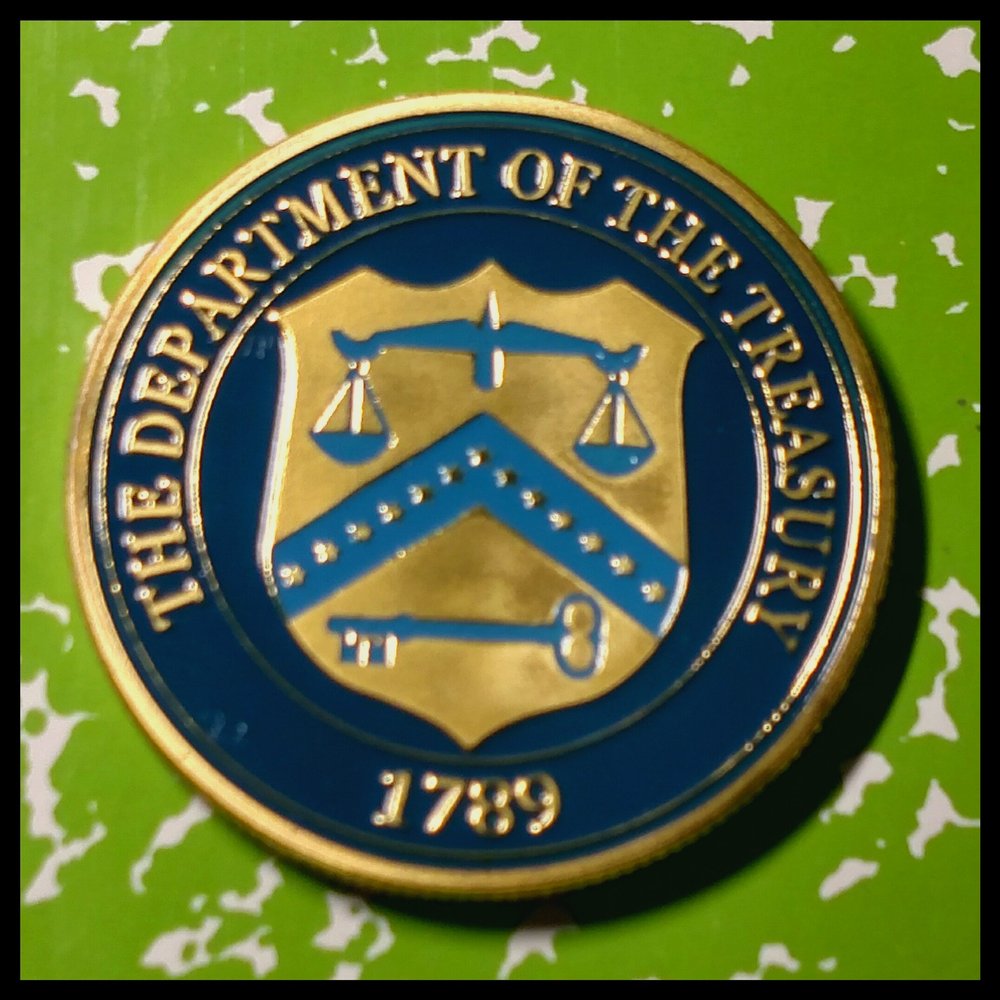 US Department of Treasury Challenge Art Coin