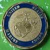 Marine Corps 2nd Marine Regiment Military Colorized Challenge Art Coin view 2