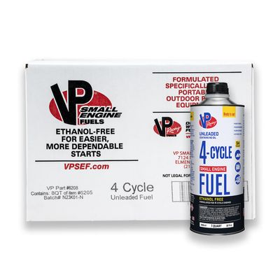 VP Racing Fuels 6205 SEF 4-Cycle Small Engine Fuel, Contains No Oil, Quart (8 Pack)