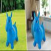 LEXiBOOK Inflatable Jumping Horse, Manual Pump Included, Secure and Durable Plastic, Blue, BG050 view 3