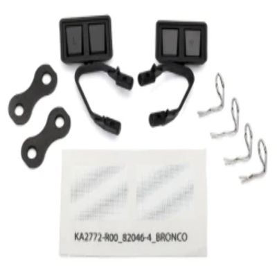 Traxxas TRA8073 Mirrors, side, black (left & right)/ retainers (2)/ body clips (4)