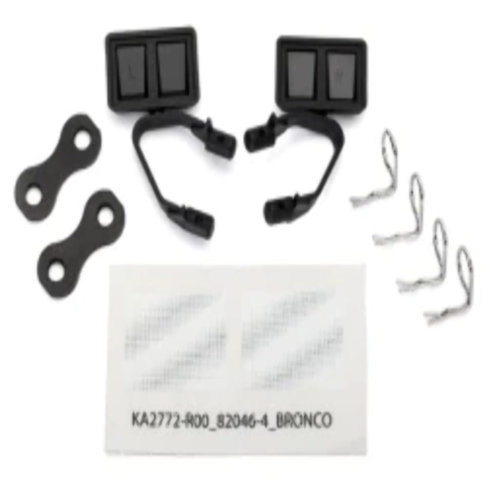 Traxxas TRA8073 Mirrors, side, black (left & right)/ retainers (2)/ body clips (4)