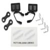 Traxxas TRA8073 Mirrors, side, black (left & right)/ retainers (2)/ body clips (4) view 1
