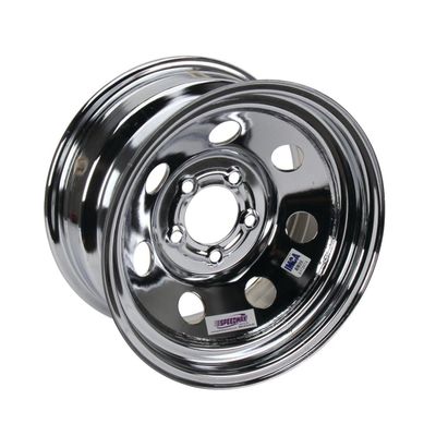 15 x 8 IMCA Chrome Racing Wheel 2 BS, Non-Beadlock, 5 on 4-3/4 BP