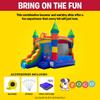 Pogo Inflatable Bounce House with Inflatable Water Slide for Kids, Backyard Commercial Castle Outdoor Playhouse Bouncer with Water Slide, Includes Blower, Anchor Stakes & Storage Bag, 18 x 12 x 14.5 view 3
