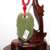 2" China Certified Nature Hetian Nephrite Jade Lion Amulet Necklace Pendants view 4