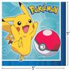 Multicolor Pokemon Beverage Napkins - 5" x 5" (Pack Of 16) - Vibrant Design Paper Party Napkins & Unique Design, Perfect for Kid's Celebrations view 2