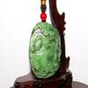 2.2" China Nature Hetian Nephrite Jade Fortune Turtle and Bat Hand Carved Pendants view 2
