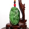 2.2" China Nature Hetian Nephrite Jade Fortune Turtle and Bat Hand Carved Pendants view 3