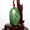 2.2" China Nature Hetian Nephrite Jade Fortune Turtle and Bat Hand Carved Pendants view 4