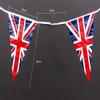 40m/130ft Long Union Jack Bunting Banner with 100 Triangle Flags Sports Royal Events Street Party Decorations Pub BBQ Great Britain Support view 4