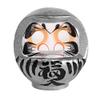  Daruma Fuku Daruma No. 10 Silver [Prosperous Corporate Fortune, Fulfillment] 11.0 x 10.2 x 11.8 inches (28 x 26 x 30 cm) HKDM-10-SL-15 view 1