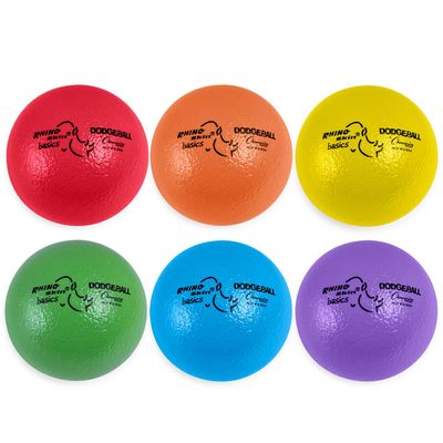 Champion Sports Rhino Skin Basic Dodgeball Set, 6"