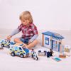 Tidlo T0508 Wooden Police Car, Multi Color view 2