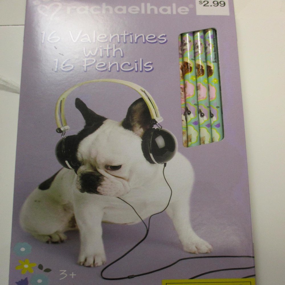 16 Valentines & Pencils (Puppies & Kittens)