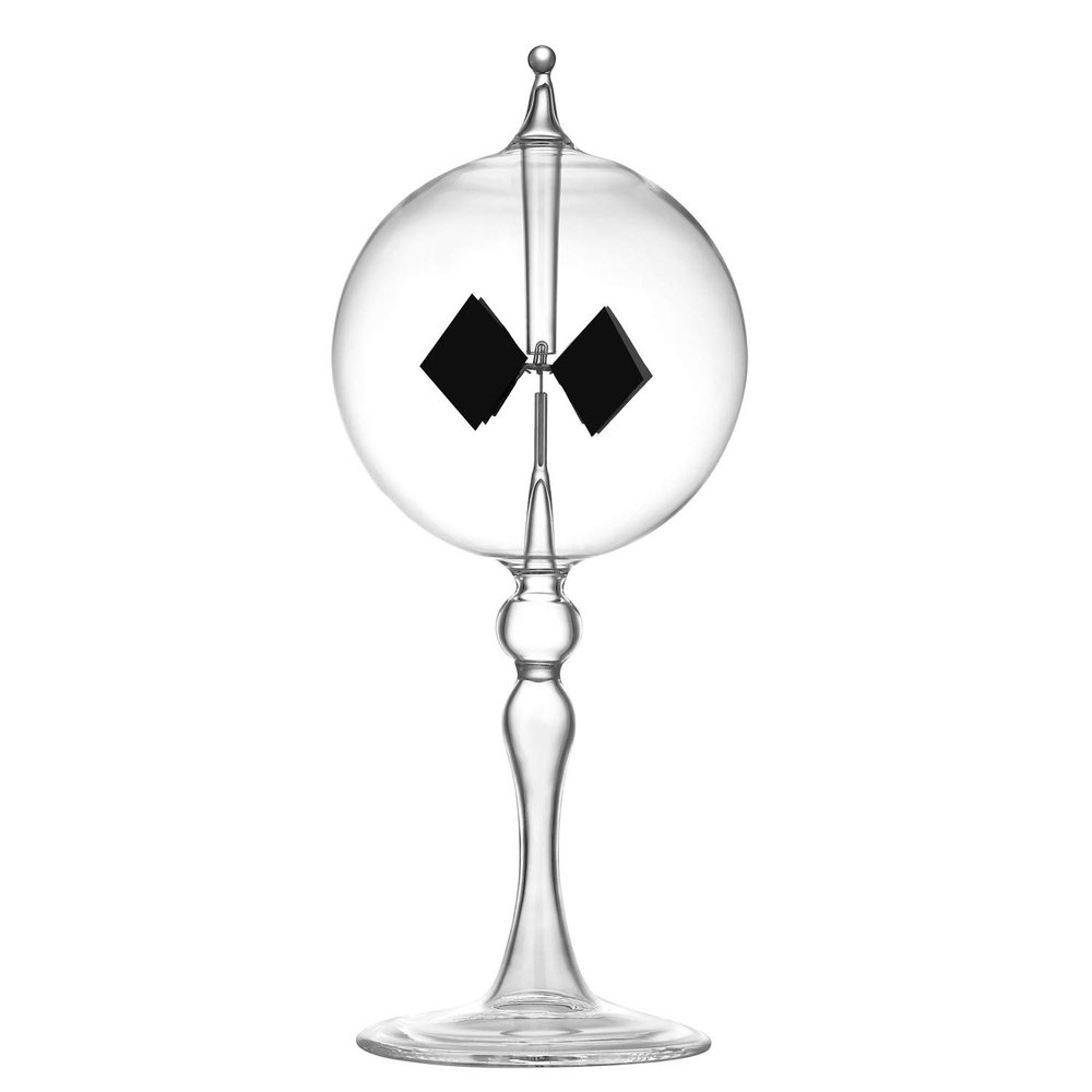 Large Transparent Solar Power Crookes Radiometer Sun Light Energy Spinning Vanes Windmill Gift Home