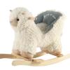 Rock My Baby Baby Rocking Horse Alpaca Llama with Chair, Plush Stuffed Animal Rocker for Toddlers 1-3, Wooden Rocking Toy Llama Animal, Cream Llama,CPC Certified view 1