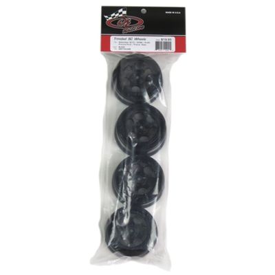 DE Racing Trinidad SC Wheels-Assoc SC5M- SC10-ProSC/Black/4pcs TS4A4B