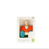 3 Piece Tegu Magnetic Racer Building Block Set, Poppy view 2