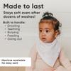 Copper Pearl 4 Pack Soft Cotton Baby Bibs for Drooling and Teething, Absorbent Drool Bibs for Baby Girl and Boy, Adjustable to Fit Newborns to Toddlers, Tons of Styles (Lola) view 3
