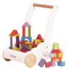 Le Toy Van - Petilou Wooden Walker Toy for Toddlers and Babies | Educational Rainbow Cloud Walker | Suitable for A Boy Or Girl 1 Year Old +, Multi, 45 Blocks (PL102) view 1