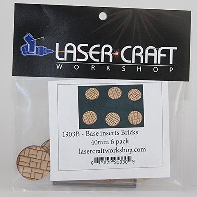Laser Craft Bricks 40MM Base Inserts (6 Pack)