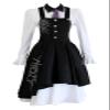 LYLAS Halloween Black Long Skirt Uniform Maid Dress Cosplay Costume (Female-Medium) view 1