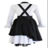 LYLAS Halloween Black Long Skirt Uniform Maid Dress Cosplay Costume (Female-Medium) view 2