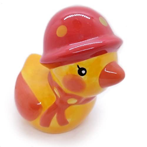 5" Tall Duck Piggy Bank Ceramic Cute Porcelain Figurine Farm Animal Statue Decor Collect Coin Hight Quality
