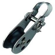Mastrant APUX06S Pulley, Stainless, Plastic, Shackle, up to 6mm Rope