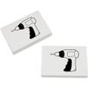Azeeda 2 x 45mm 'Electric Drill' Erasers/Rubbers (ER00011299) view 1
