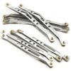 Alum Alloy Lower & Upper Suspension Link Rod Linkage for 1:10 RC Axial Wraith #B (Titanium) view 1