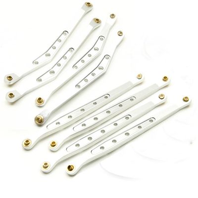 1 Set Alum Alloy Lower & Upper Suspension Link Rod Linkage for 1:10 RC Axial Wraith #A (Silver)