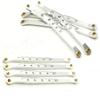 1 Set Alum Alloy Lower & Upper Suspension Link Rod Linkage for 1:10 RC Axial Wraith #A (Silver) view 2