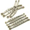 8Pcs Set CNC Aluminum Lower & Upper Suspension Link Rod Linkage for 1/10 RC Axial Wraith #A (Titanium) view 3