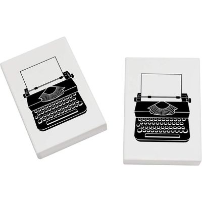Azeeda 2 x 45mm 'Typewriter' Erasers/Rubbers (ER00001447)