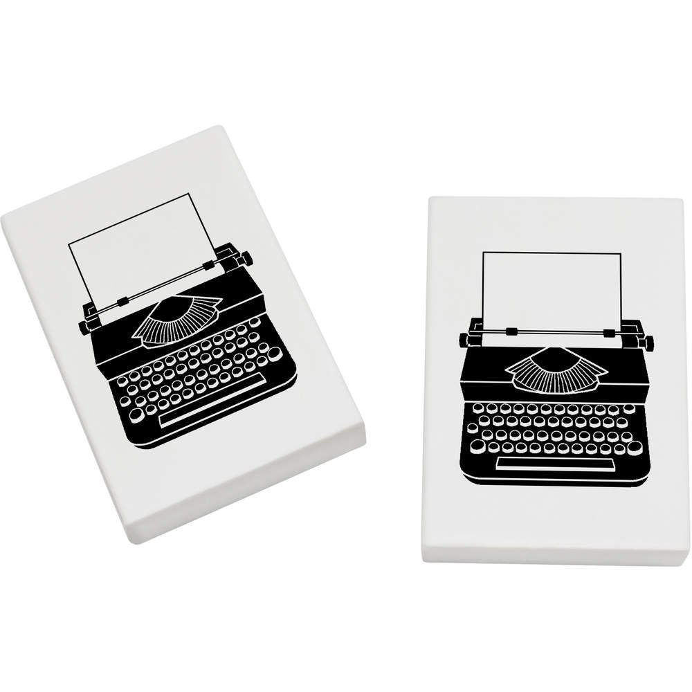 Azeeda 2 x 45mm 'Typewriter' Erasers/Rubbers (ER00001447)