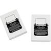 Azeeda 2 x 45mm 'Typewriter' Erasers/Rubbers (ER00001447) view 1