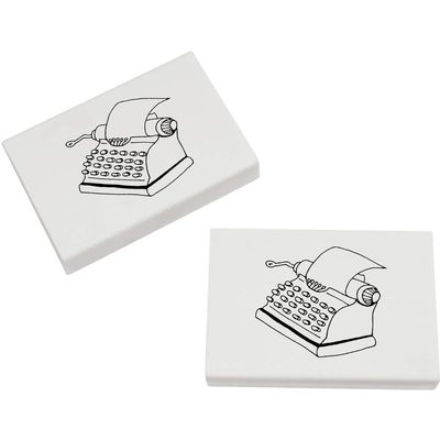 Azeeda 2 x 45mm 'Typewriter' Erasers/Rubbers (ER00014439)