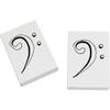 Azeeda 2 x 45mm 'Bass Clef' Erasers/Rubbers (ER00011910) view 1