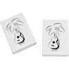 Azeeda 2 x 45mm 'Palm Tree Ukulele' Erasers/Rubbers (ER00014133) view 1