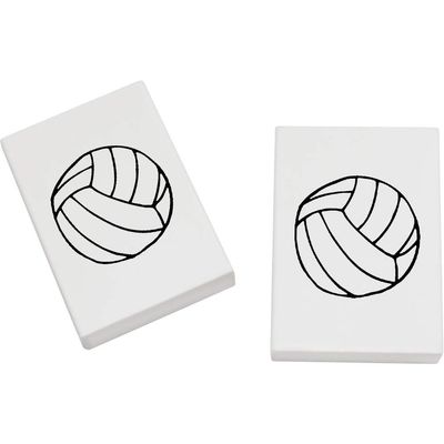 Azeeda 2 x 45mm 'Volleyball' Erasers/Rubbers (ER00006303)
