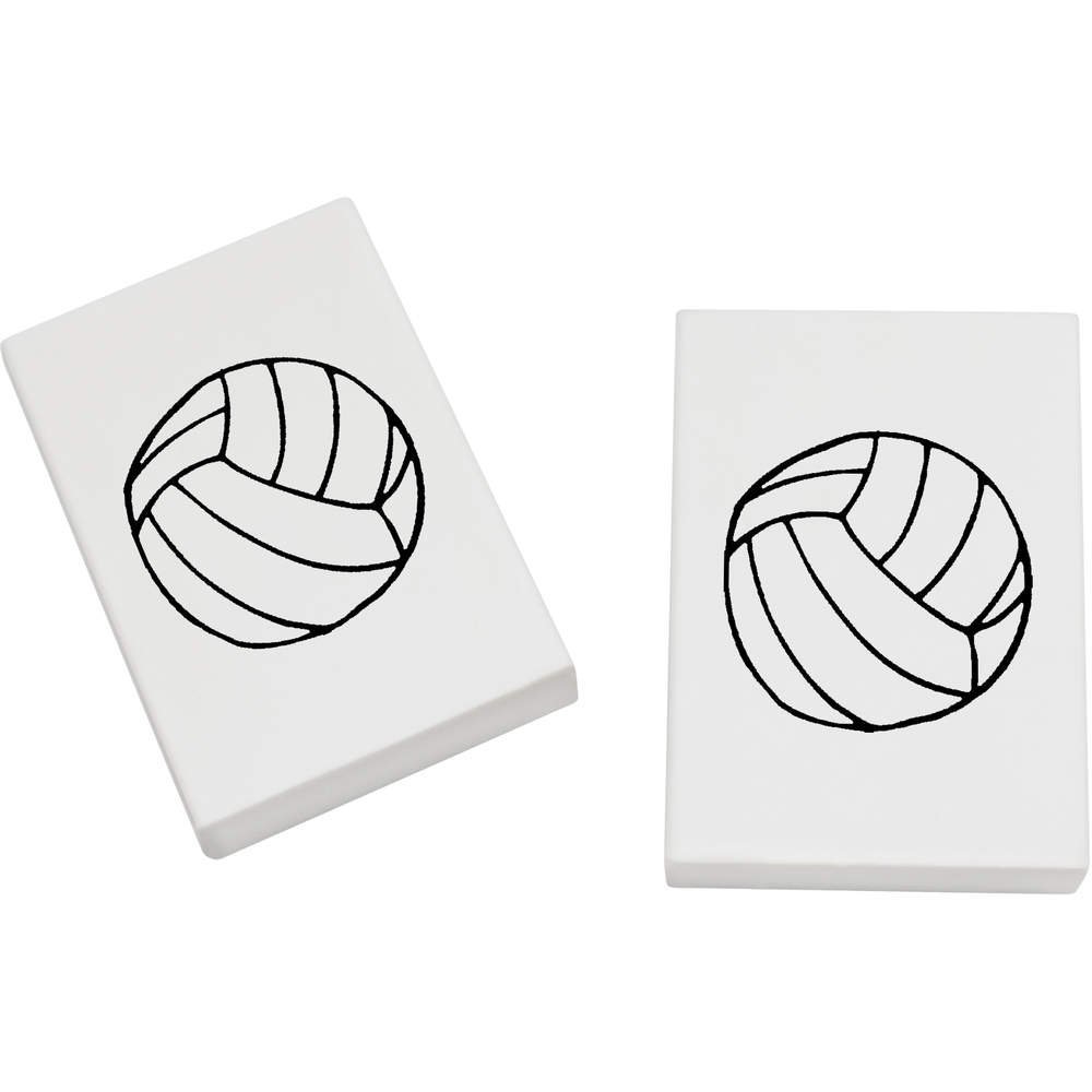 Azeeda 2 x 45mm 'Volleyball' Erasers/Rubbers (ER00006303)