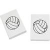 Azeeda 2 x 45mm 'Volleyball' Erasers/Rubbers (ER00006303) view 1