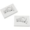 Azeeda 2 x 45mm 'Musical Happy Birthday' Erasers/Rubbers (ER00005893) view 1