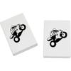 Azeeda 2 x 45mm 'Motorbike' Erasers/Rubbers (ER00016795) view 1