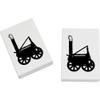 Azeeda 2 x 45mm 'Steam Engine' Erasers/Rubbers (ER00017169) view 1