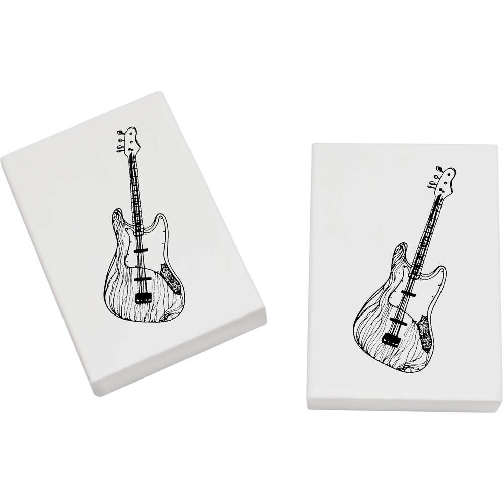 Azeeda 2 x 45mm 'Electric Guitar' Erasers/Rubbers (ER00013321)